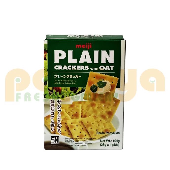 

^^^^^] Meiji Plain Crackers With Oat 104 Gr