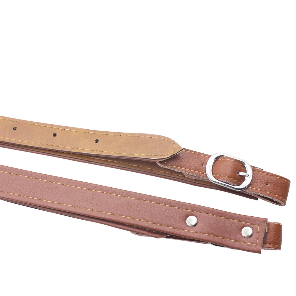 2pcs Strap Bahu Adjustable Bahan Kulit Sintetis Untuk Bass / Akordeon