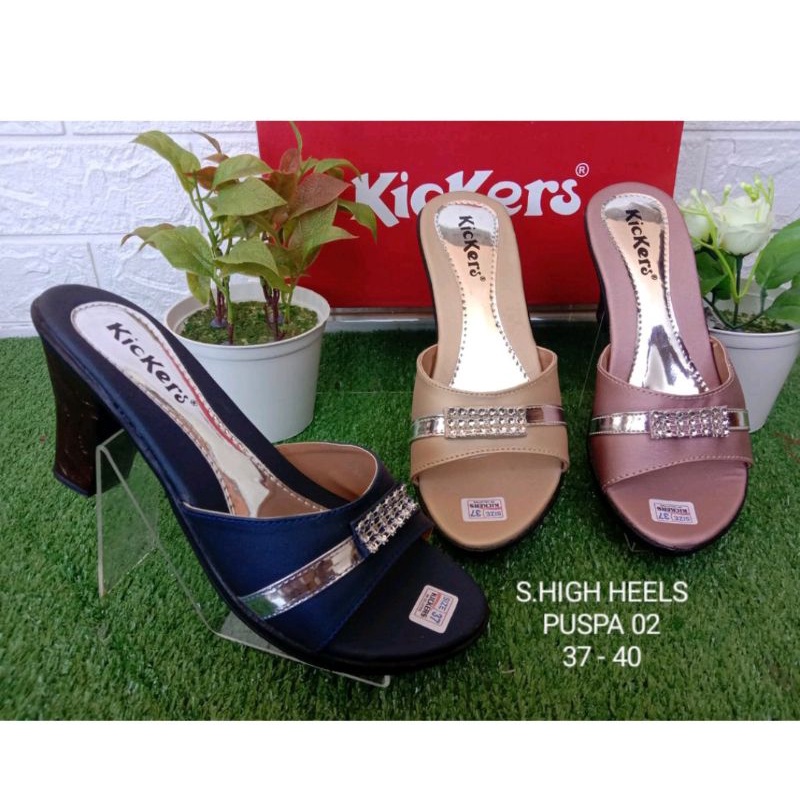 (cod) SANDAL HILS ANDIN HIGH HEELS 7CM SANDAL ANAK IBU REMAJA SENDAL PESTA