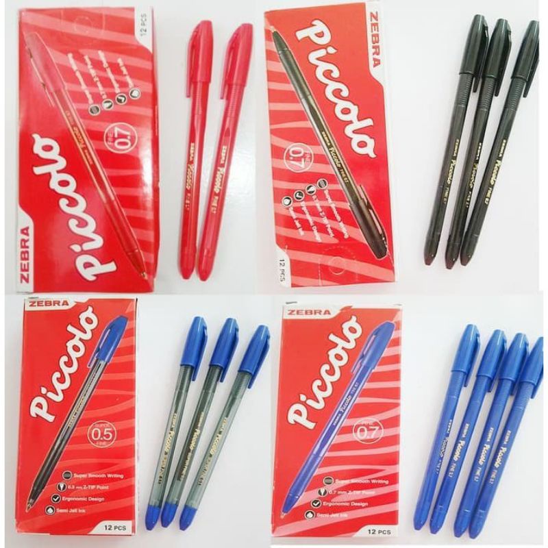 

Pen/Bolpoin/Ballpoint Zebra Piccolo O,7 mm per pak