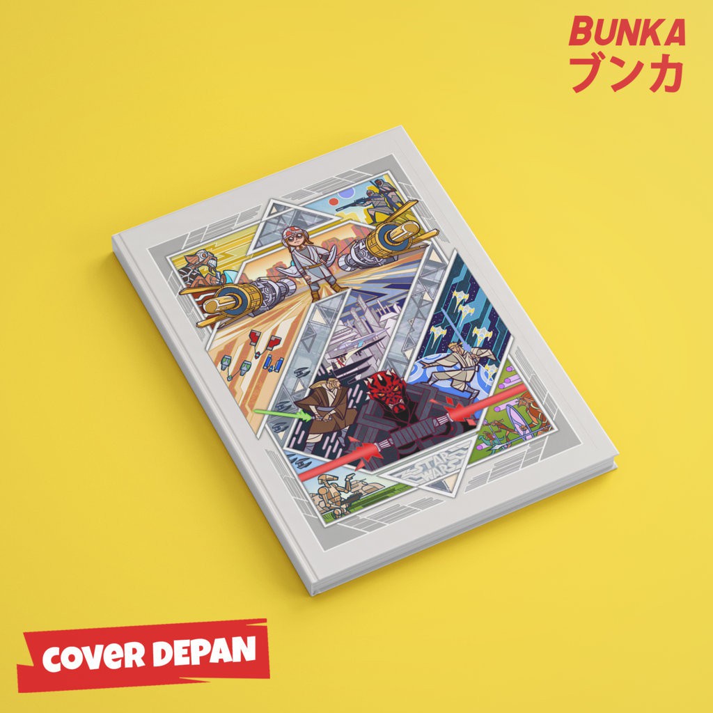 

Notebook Star Wars 4A Hardcover A5 Buku Tulis Catatan Note Agenda Planner