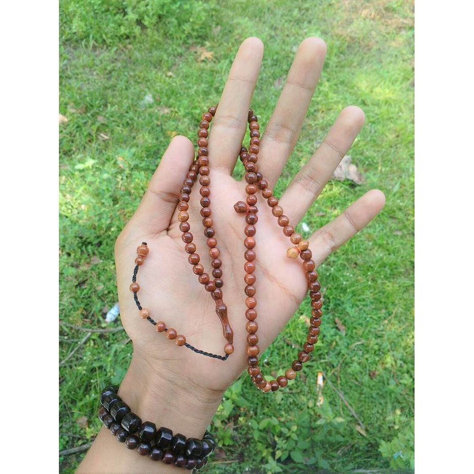 PROMO Tasbih Kesehatan Kaukah Kokka Asli 99 Bulat Coklat TERLARIS
