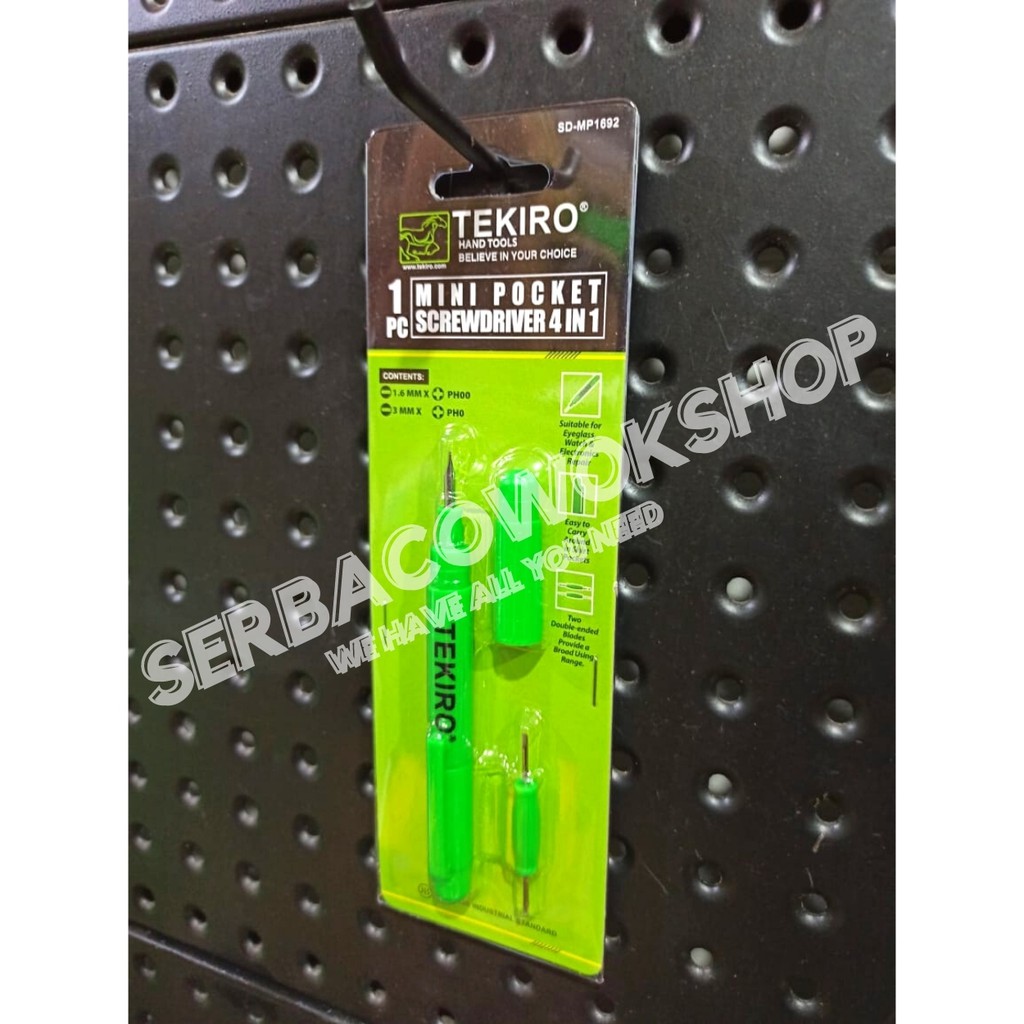 Tekiro Mini Pocket Screwdriver 4 In 1 Obeng Set Tipe Pen Termurah Berkualitas