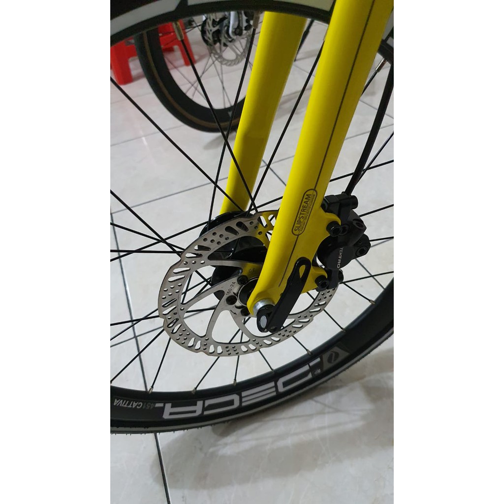 Sepeda Full bike FNHON Grey Silver 2 X 9 Speed SORA Crank 53 39 11 30 Seli lipat Kuning Abu abu NEW