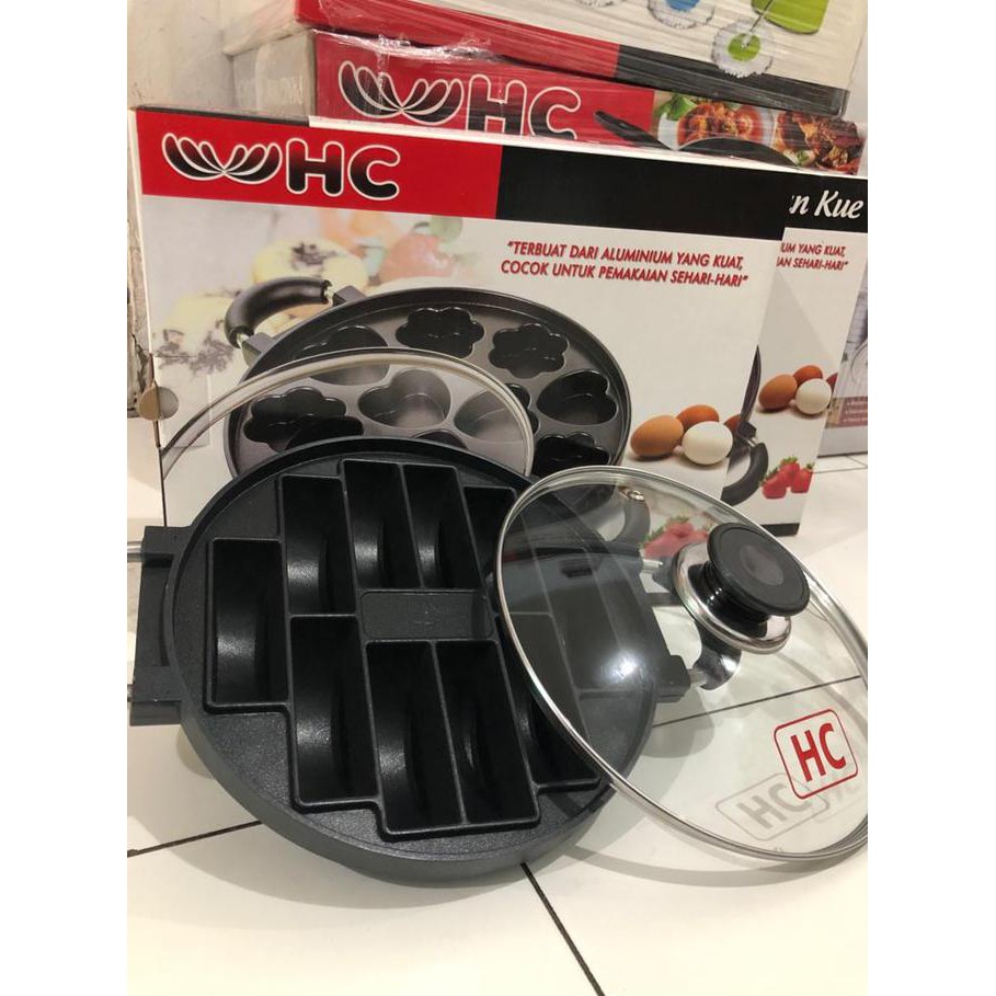 Cetakan Kue Pukis / Kue Pancong 10 Lubang Teflon