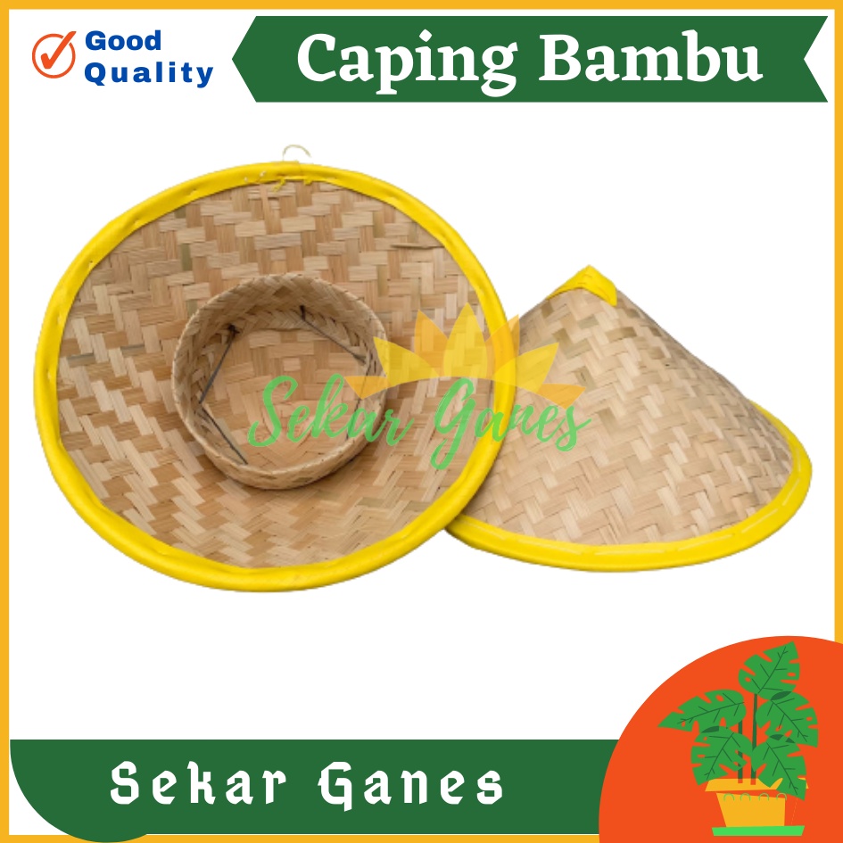 Caping Bambu Topi Petani Caping Petani Topi Tani Topi Sawah Ladang Caping Petani Bambu Anak Lukis Dewasa Hias Warna Gunung Motif Unik Jumbo - Caping topi petani media lukis anyaman bambu