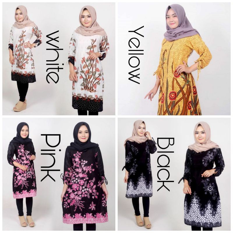 PGM - Batik Atasan Tunic Murah Batik Pekalongan Atasan Wanita Modern Motif Solo Songket TNK101