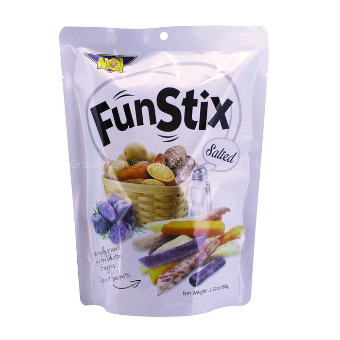

Noi Salted Fun Stix 80g / Cemilan Vegan / Mixed Potato & Yam Stick