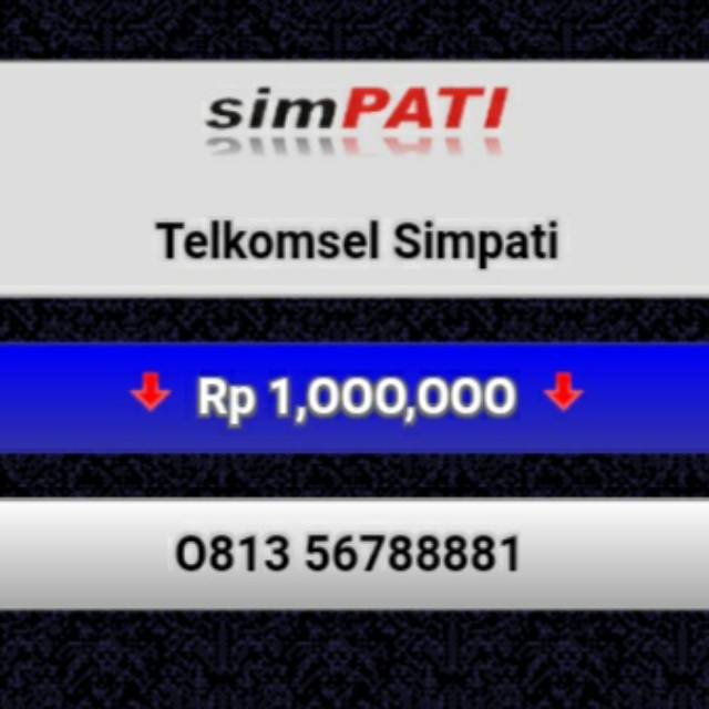 NOMOR CANTIK SIMPATI 0813 56788881
