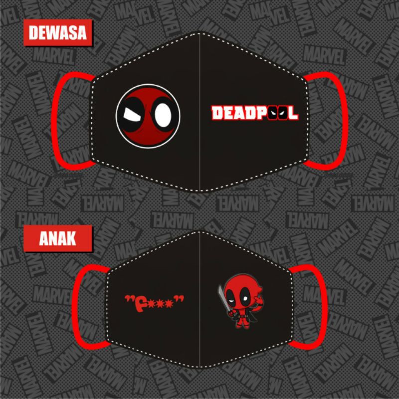 Masker SUPERHEROES Series - DEADPOOL