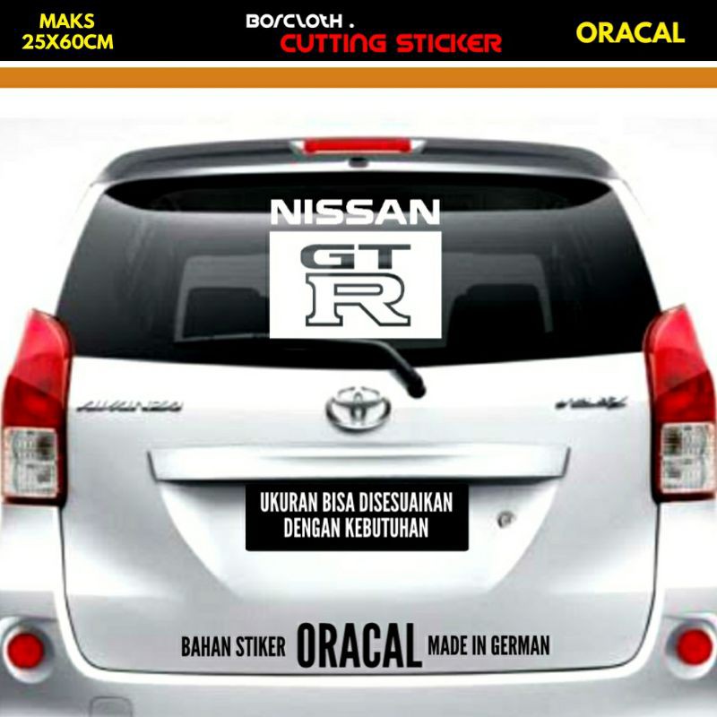 STIKER MOBIL NISSAN GTR CUTTING CUSTOM ORACAL MADE IN GERMAN