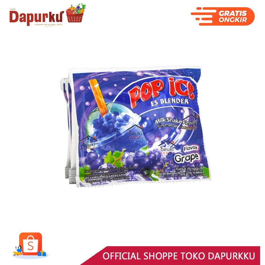 Jual Pop Ice Es Blender Ecer Sachet Gr Pop Es Dapurku Shopee