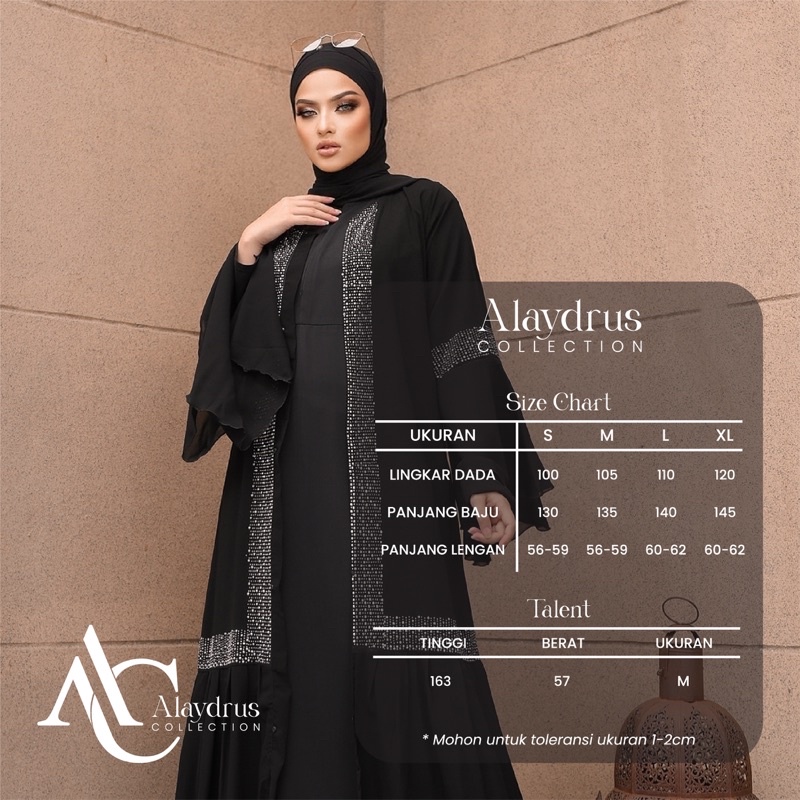 New Abaya Gamis Maxi Dress Arab Saudi Bordir Zephy Turki Umroh Dubai Turkey India Wanita Hitamjo 486