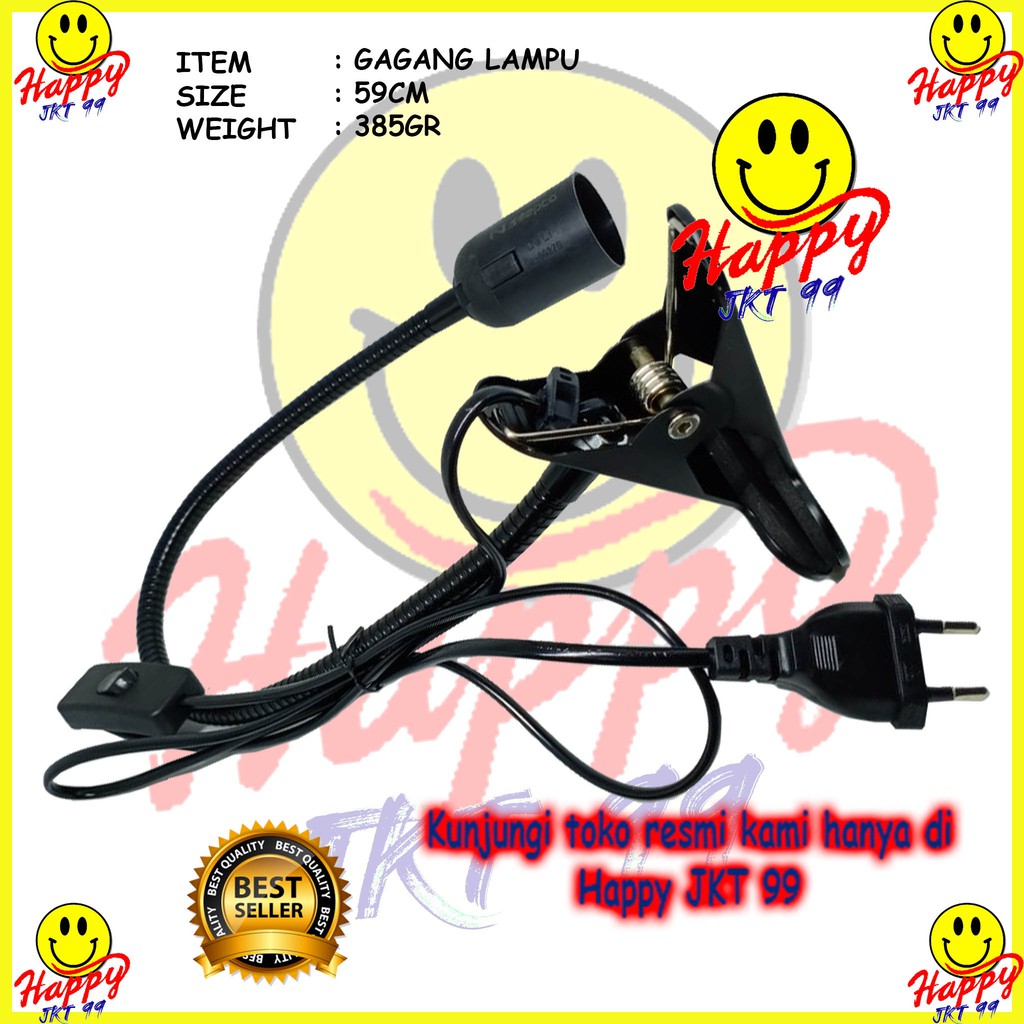 [ HAPPY JKT 99 ] GAGANG LAMPU JEPIT BOLAM MEJA BELAJAR REPARASI PERTUKANGAN BAGUS