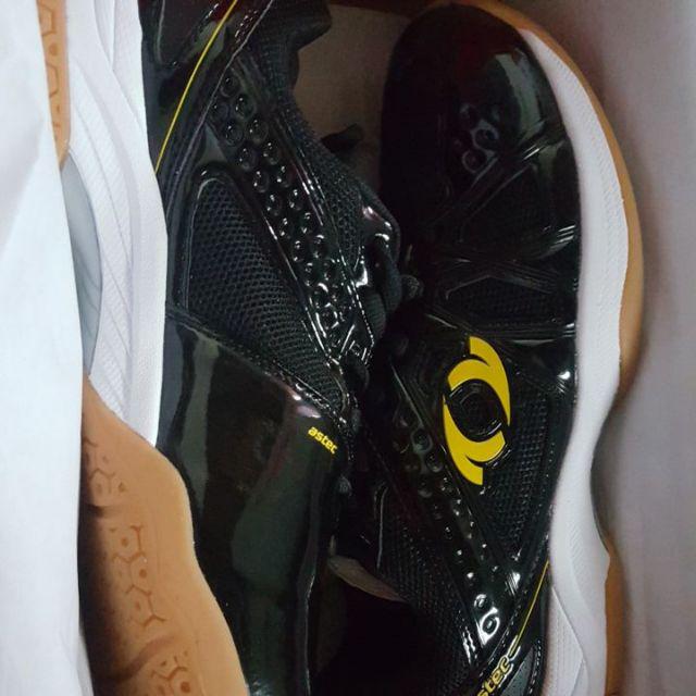 size 44. Sepatu Badminton. ASTEC ORIGINAL. Argentto Black