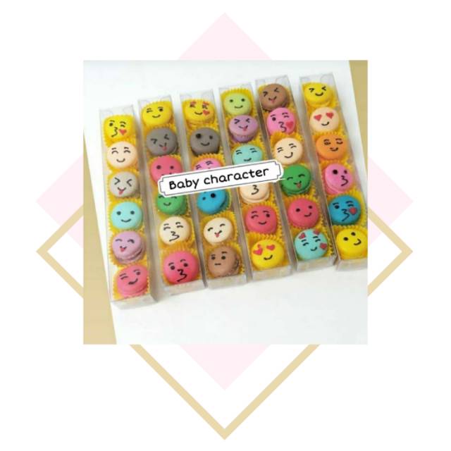 

Baby macaroon character isi 6pcs