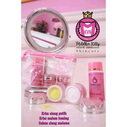 SKINCARE MILDHAKITTY ORI 1000% FREE gift/krim glowing/skincare aman/BPOM