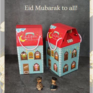 Box Lebaran 3 Toples Kotak Kue Kering - Tema IDUL FITRI HAMPERS