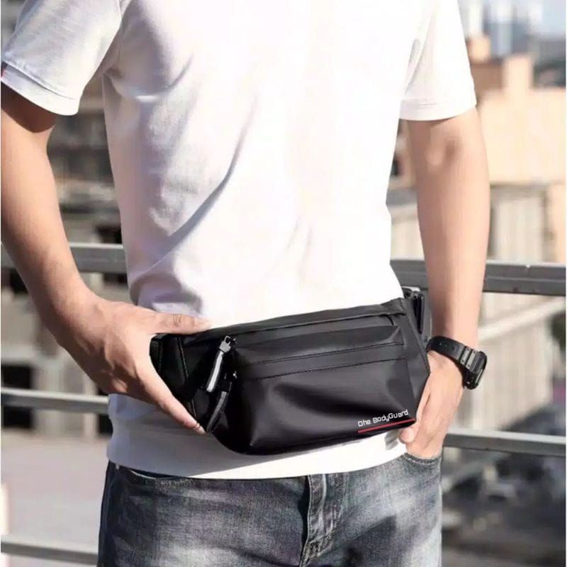 [COD] Tas Selempang Pria Import 100% ORIGINAL Waistbag Pinggang Punggung Premium Anti Air Waterproof