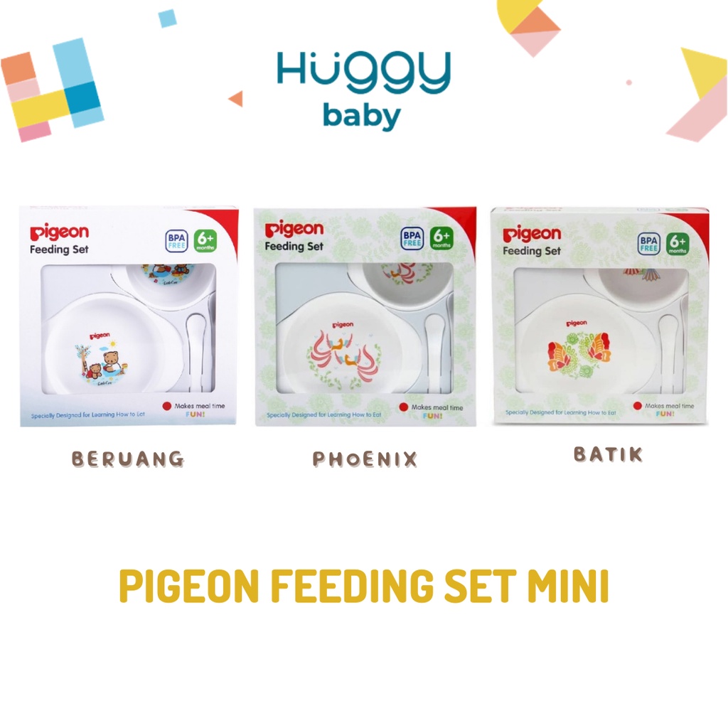 PIGEON Feeding Set MINI |  Perlengkapan Tempat Makan Bayi