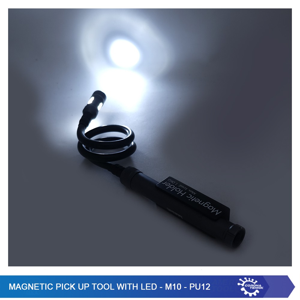 Magnetic Pick Up Tool With LED - M10 - PU12