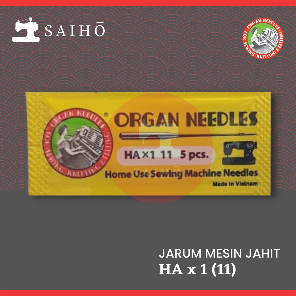 ORGAN Needle HAx1 / HA x 1 - Jarum Mesin Jahit