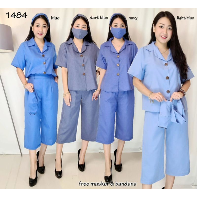 STELAN CELANA POLOS LENGAN PENDEK BABY DOLL BUSUI KANCING DEPAN PIYAMA BUSUI SETELAN KATUN |Setelan 