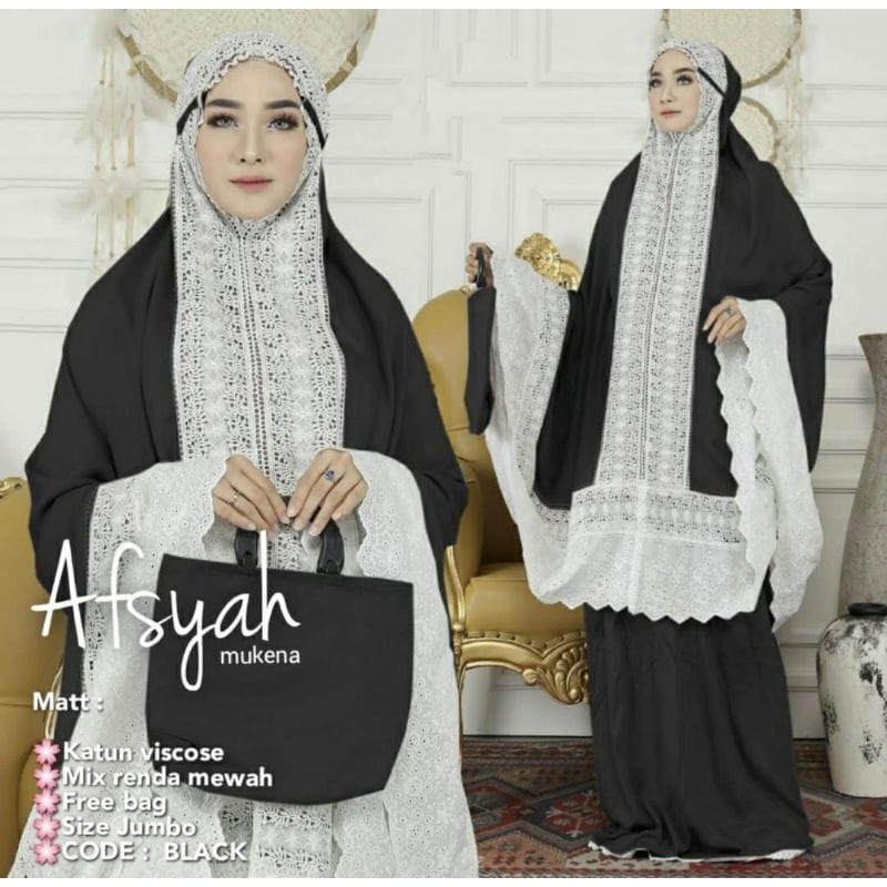 Mukena Afsyah Bahan Rayon Super Premium Super Adem/Terbaru/Terlaris/Kameh.co