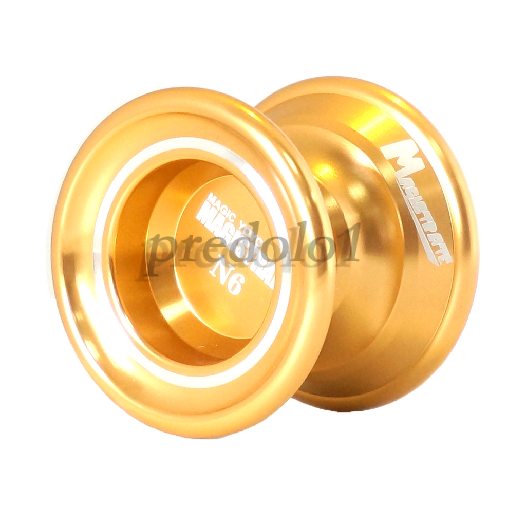 Magic YoYo N6 Alloy Yo-yo Intermediate Level Play 1A 3A 5A String Trick Gold