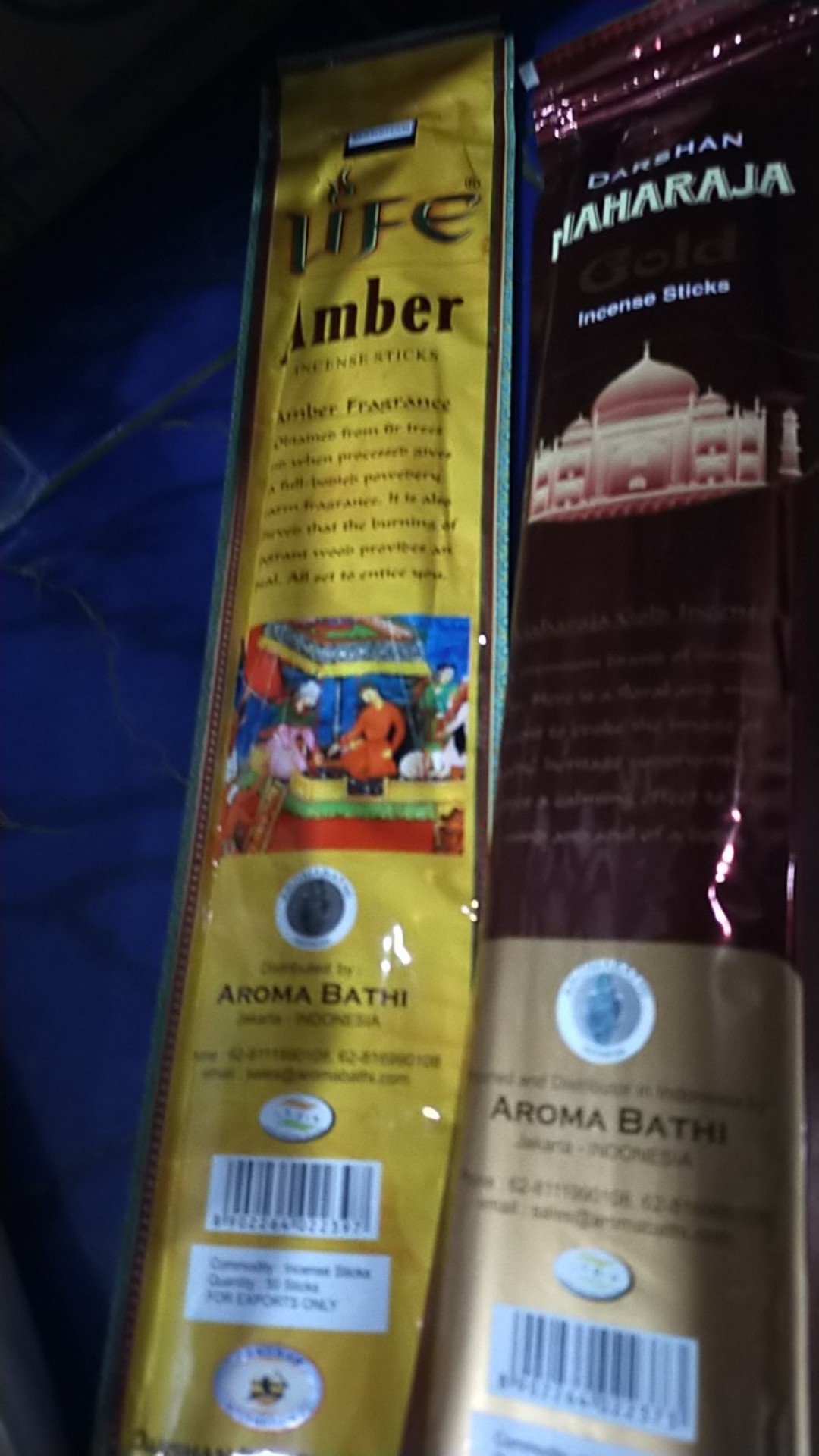 Dupa Hio Amber Pounch Isi 50 Batang By Life Darshan Maharaja India