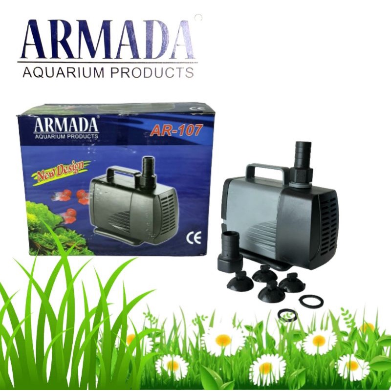 armada ar 107 pompa aquarium kolam ikan mesin kolam ikan