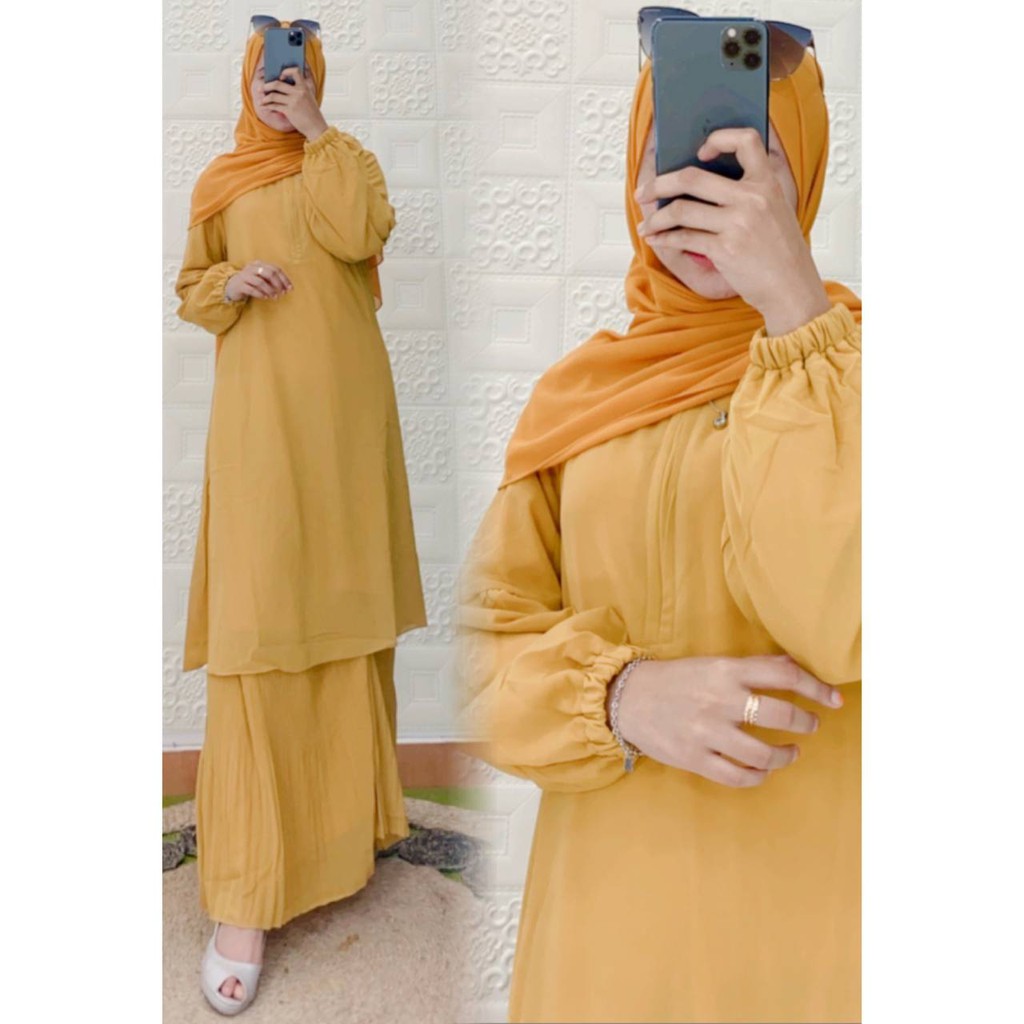 Gamis Malaysia | Busui | Matt Ceruty Lembut Dan Nyaman Dipakai