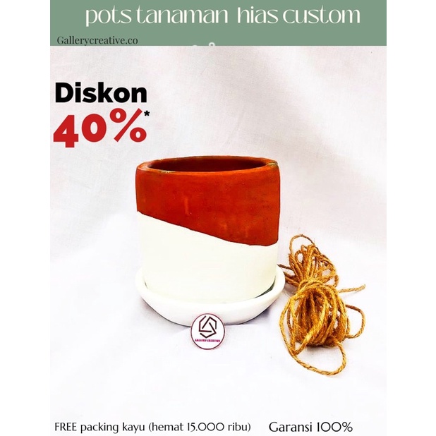 POT TERRACOTTA/POT GERABAH/POT CUSTOM/POT LUCU 10-15 CM