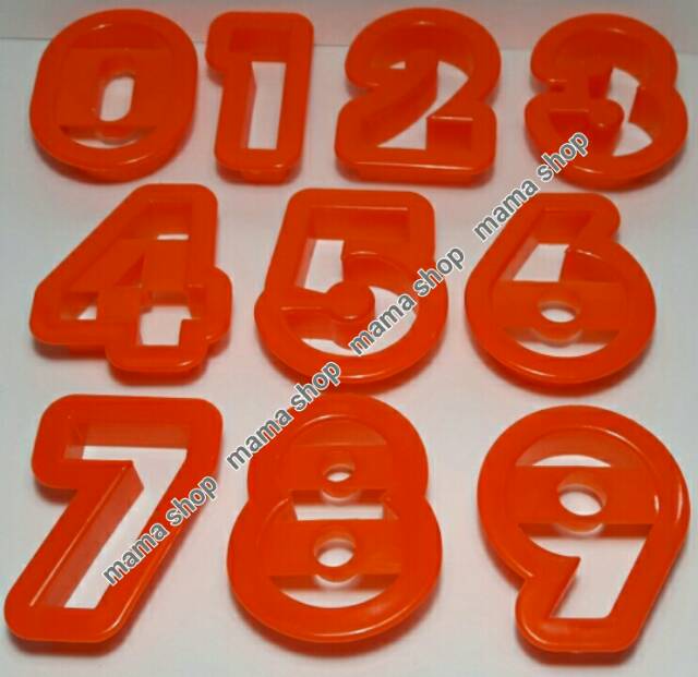 Cetakan Fondant / Cookies Cutter / Cetakan Angka / Cetakan Number