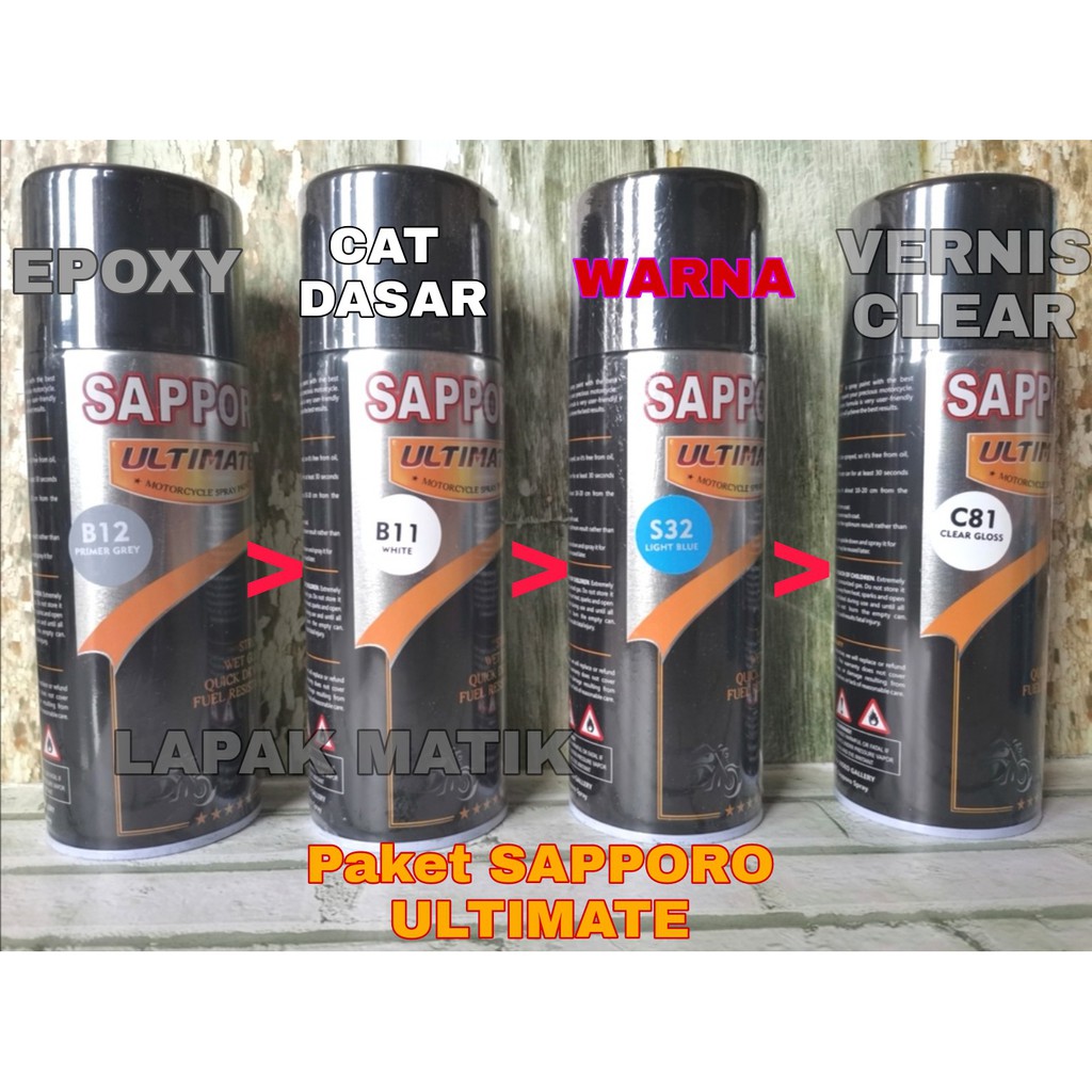 Paket Pilok Sapporo Ultimate Warna Standar dan Metalik 400ML