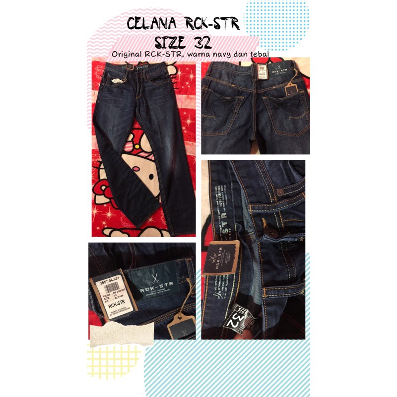 CELANA RCK-STR PRIA SIZE 32 (NEW)