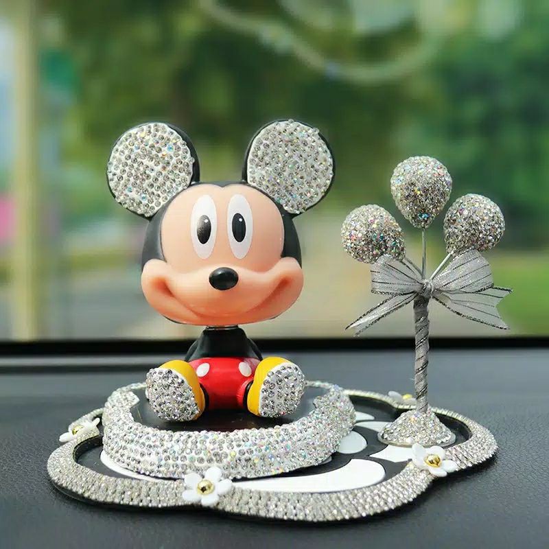 pajangan mickey minnie blink dly dasbord pajangan hiasan mickey monnie pajangan dashboard mickey mouse bling bling