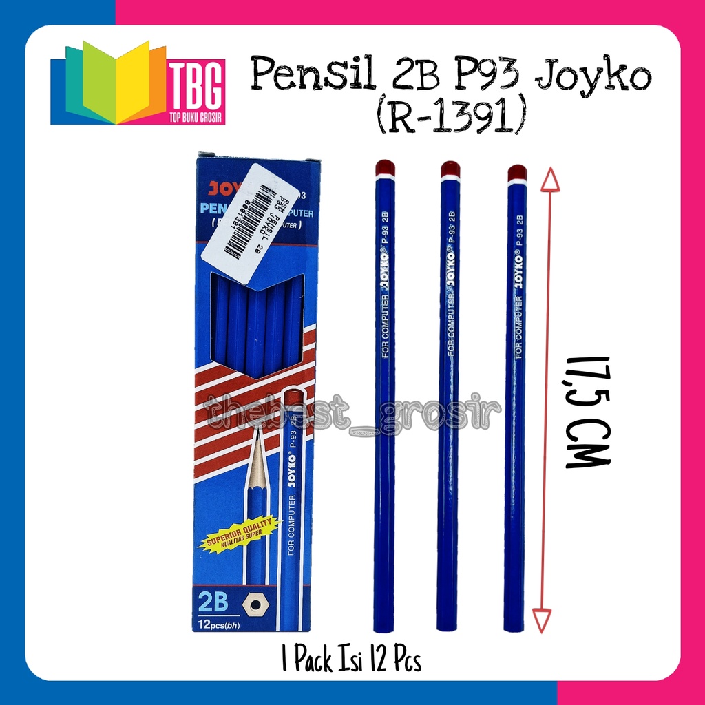 

1 PCS PENSIL 2B P93 JOYKO / PENSIL KAYU / PENSIL 2B / PENSIL JOYKO (R-1391)
