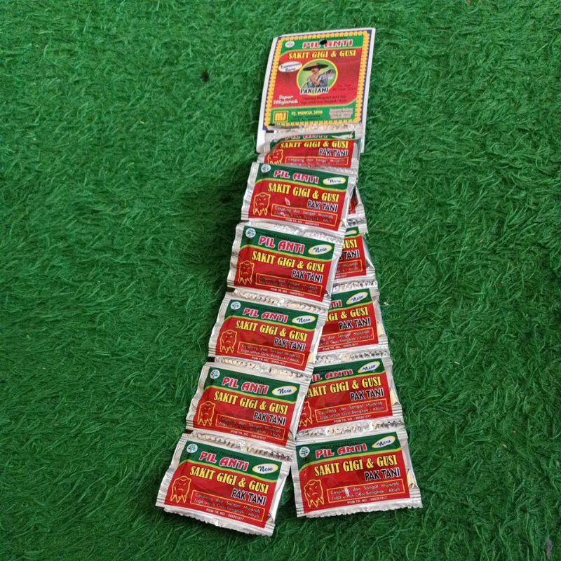 PAK TANI pil anti sakit gigi &amp; gusi (12 sachet)