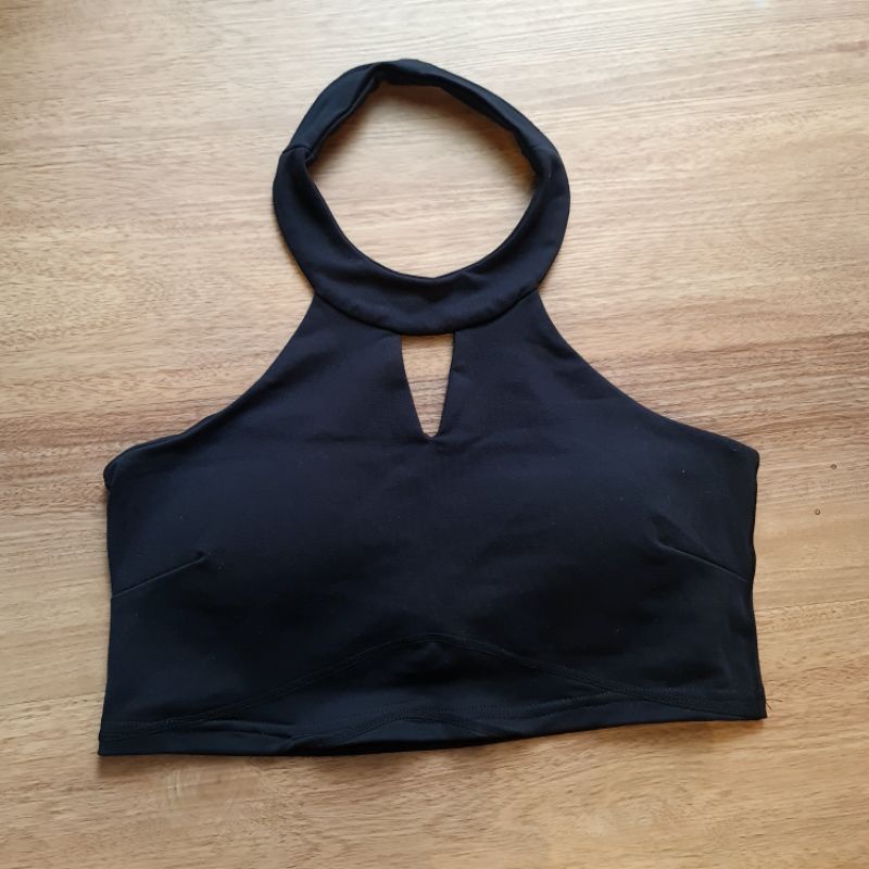 Andar sport bra crop gym senam zumba preloved