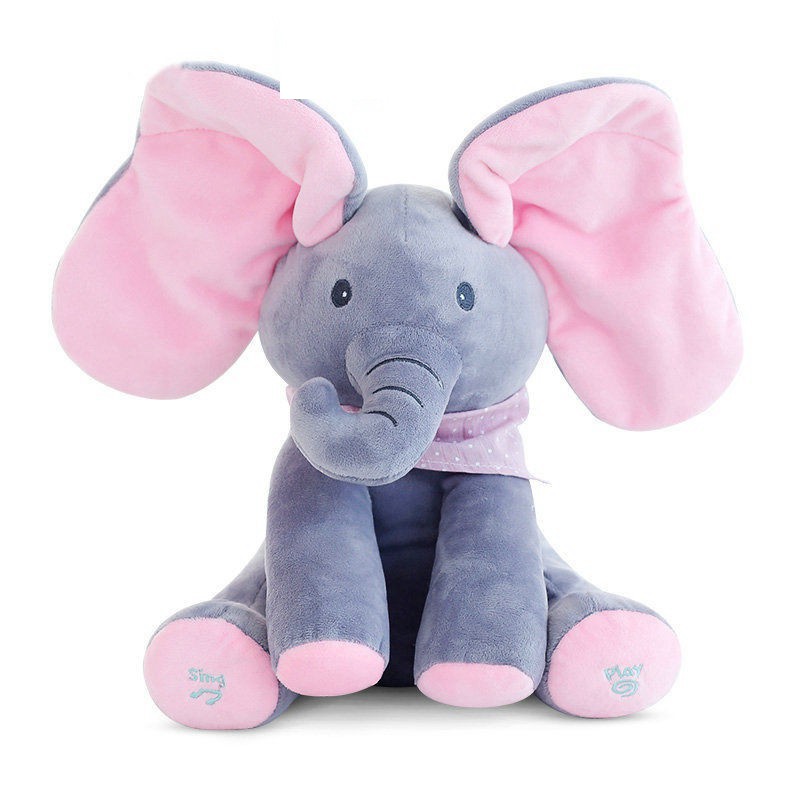 flappy animated plush elephant with music by gund