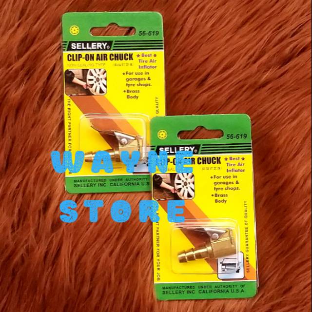 CLIP ON AIR CHUCK / KEPALA ISI ANGIN BAN SELLERY 56-619
