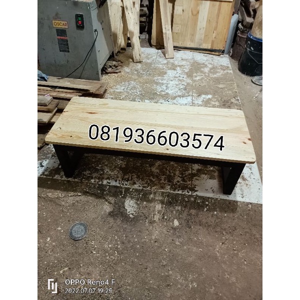meja lesehan kayu jati belanda