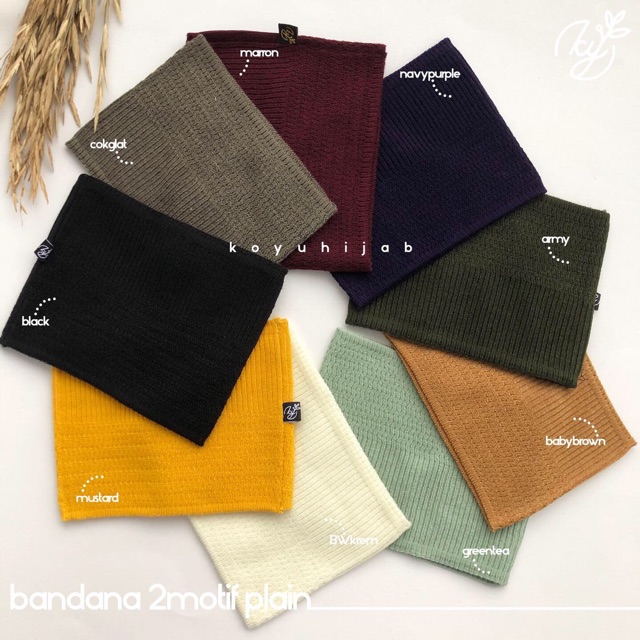 Iner RAJUT 1 warna 2motif plain