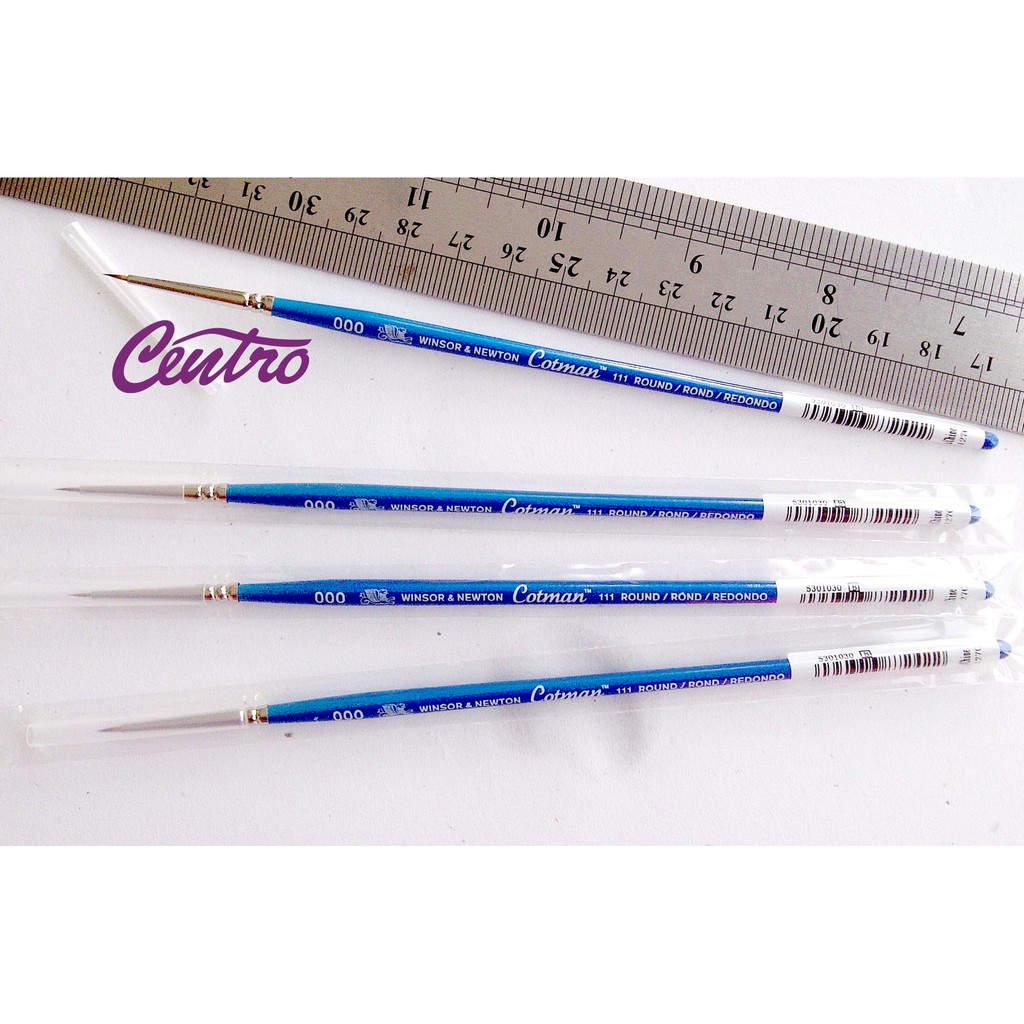 COTMAN BRUSH SERIES 111 ROUND SHORT HANDLE  / Kuas Lukis Terkecil 000