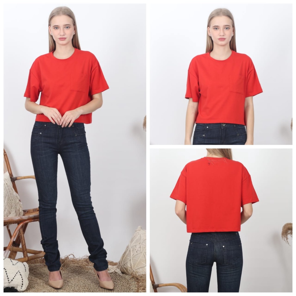 BLAUSE CROPTOP F21 OVERSIZE BRANDED EXPORT