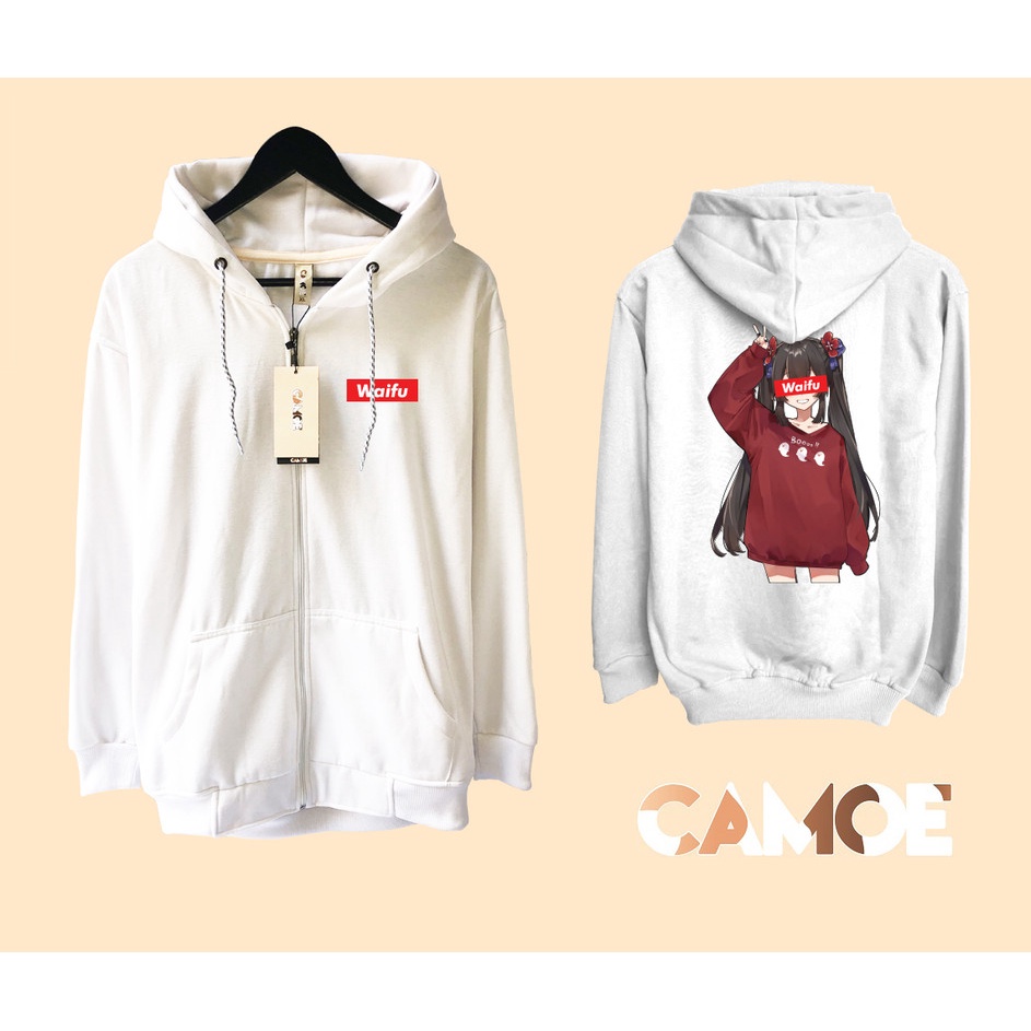 Jaket Hoodie Zipper Anime Waifu Hu Tao Genshin Impact
