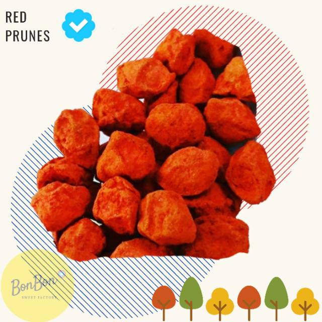 

Kiamboy Merah Asin / Kiamboi Plum Merah 400 Gram / Red Prunes / Manisan Buah