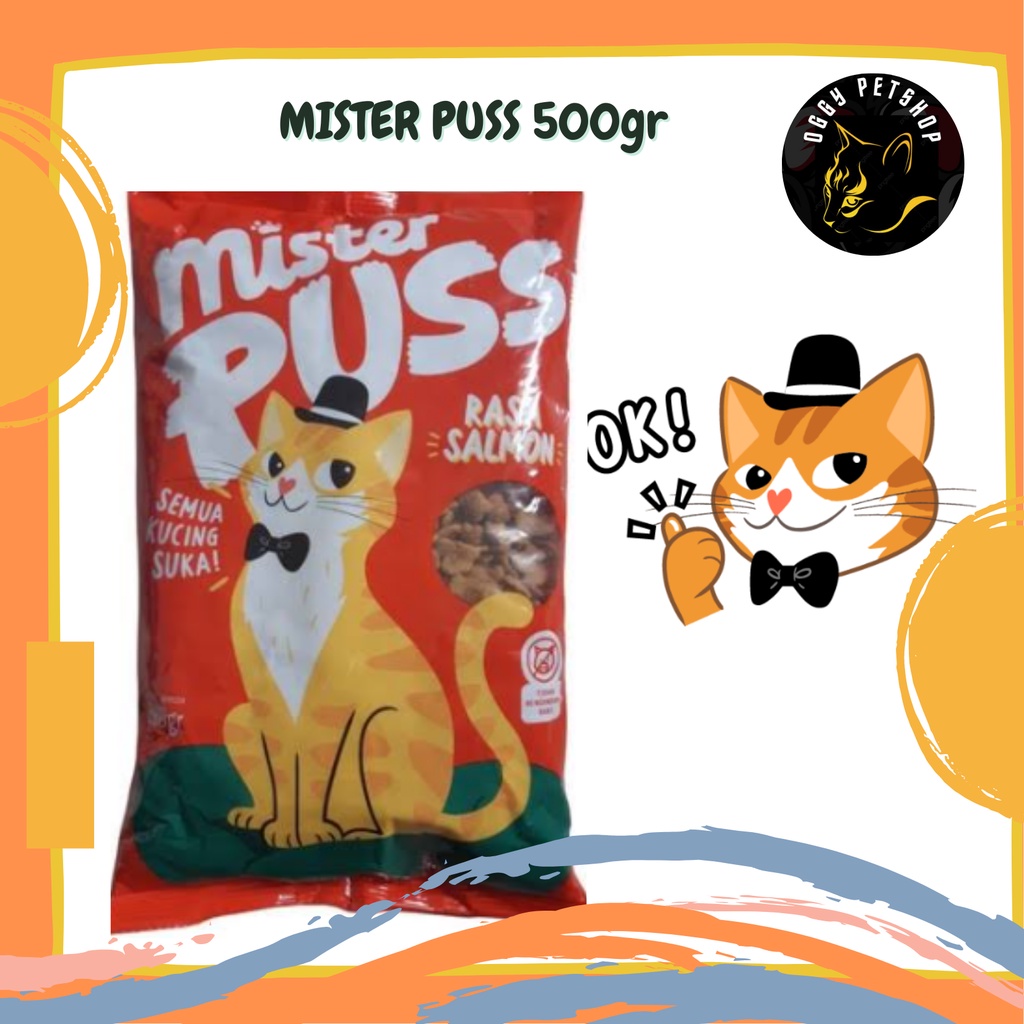 Mister puss 500gr makanan kucing l mr.puss 500gr