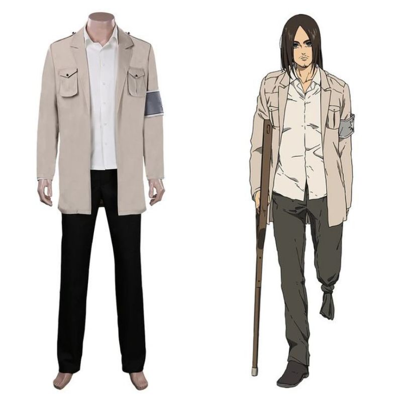 Attack on Titan Zeke Eren Yeager, Reiner Braun, Pieck Finger Marley Cosplay Costume Anime Male